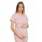 Піжама для вагітних і годуючих з секретом для годування (Футболка + штани) Рожева